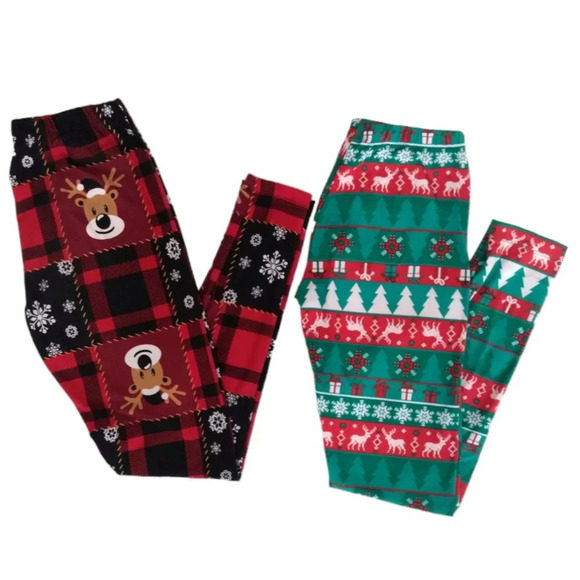 Christmas leggings bundle x2 - Picture 1 of 4